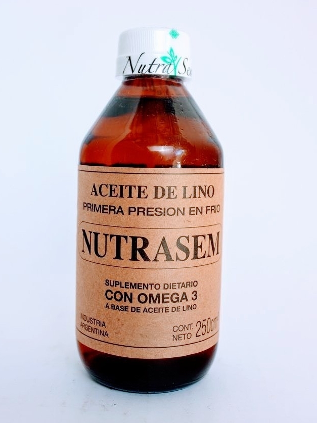 Aceite de Linaza, Lino Primera Presion en Frío Biológico 250ml. NATURSOY