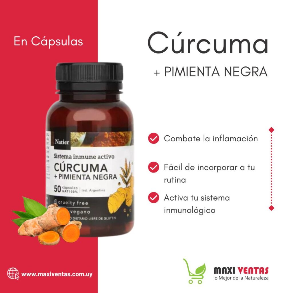 Cúrcuma + Pimienta Negra Natier | Refuerza tu Salud y Vitalidad Naturalmente