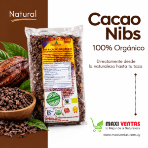 Cacao Nibs Raw, orgánico 500 gr. Peru
