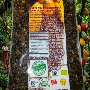 Cacao Nibs Raw, orgánico 500 gr. Peru