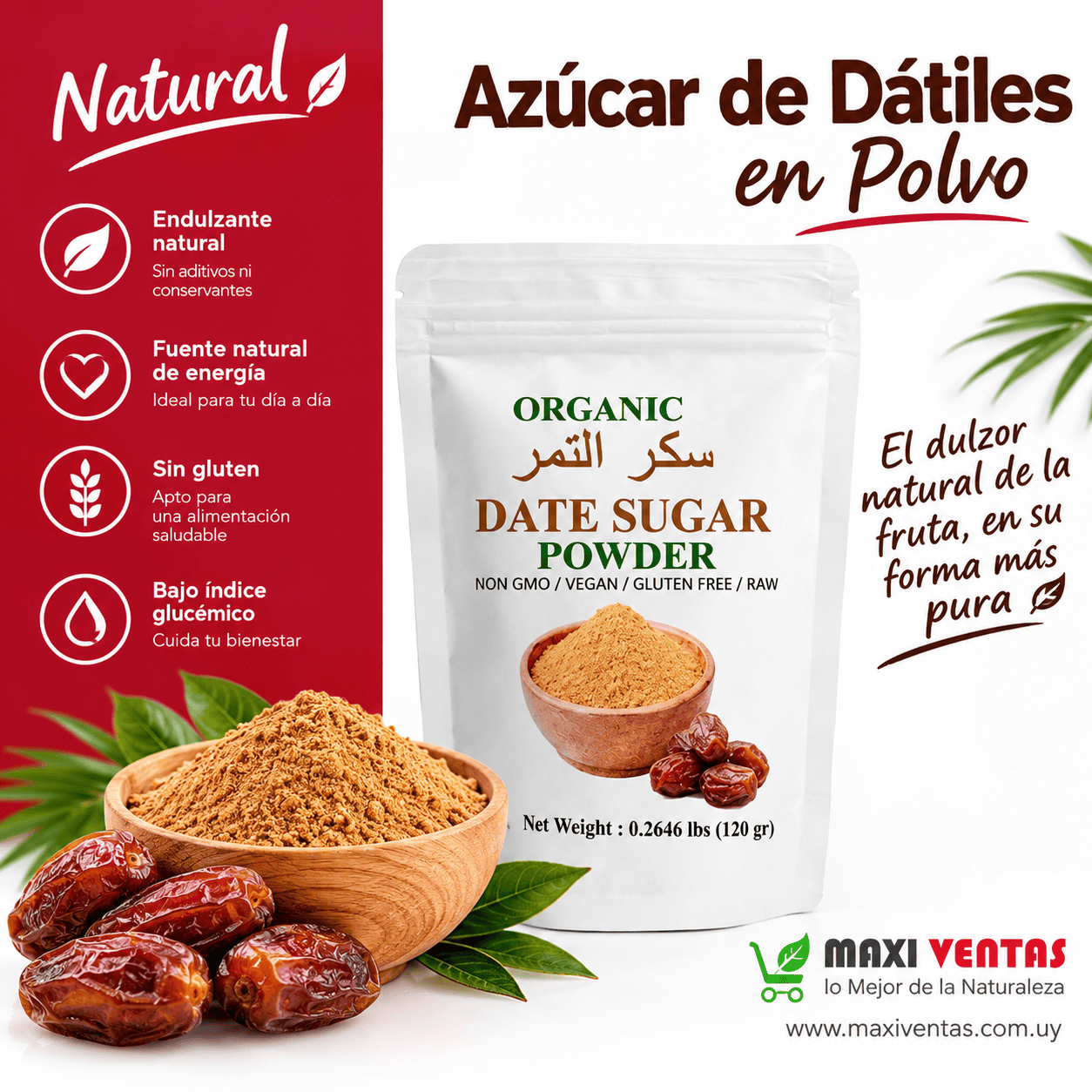Azúcar De Dátil Organic 120g